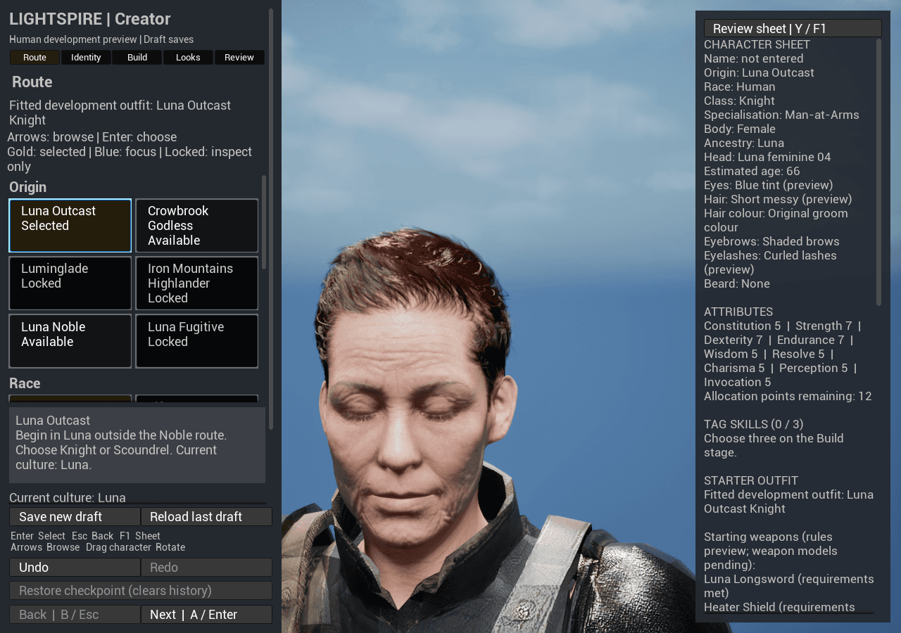 Work-in-progress feminine Human face preset